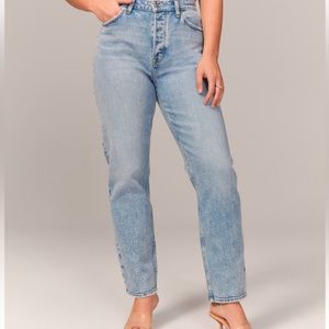 Abercrombie high rise dad jean sz 28 extra short inseam
